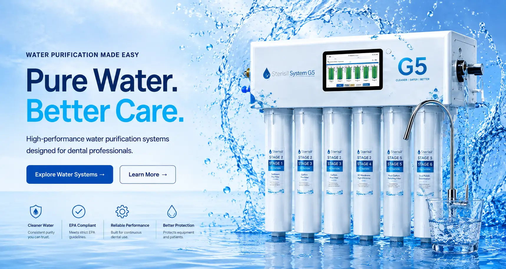 Dental water purification product used in a waterline maintenance program